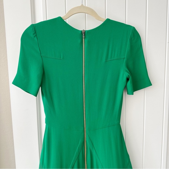 Roland Mouret Redworth Kelly Green Flouce Dress - Picture 8 of 16